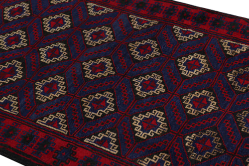 Rug & Kilim’s Modern Classics Tribal Rug in Indigo | Area Rug in Rugs by Rug and Kilim