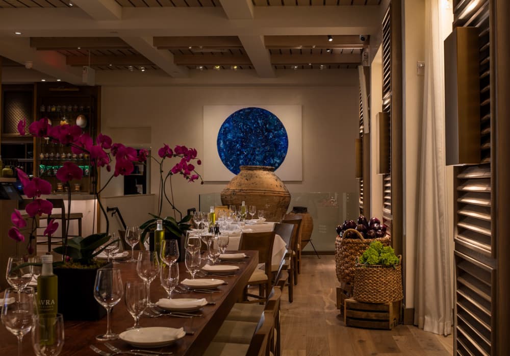 AVRA BLUE, 2017 by Philip Tsiaras at Avra Madison Estiatorio, New York