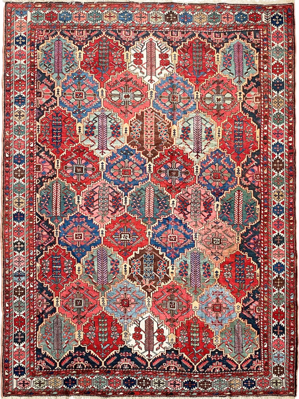 BEYOND CHARMING Antique Diamond Garden Bakhtiari by The Loom House ...