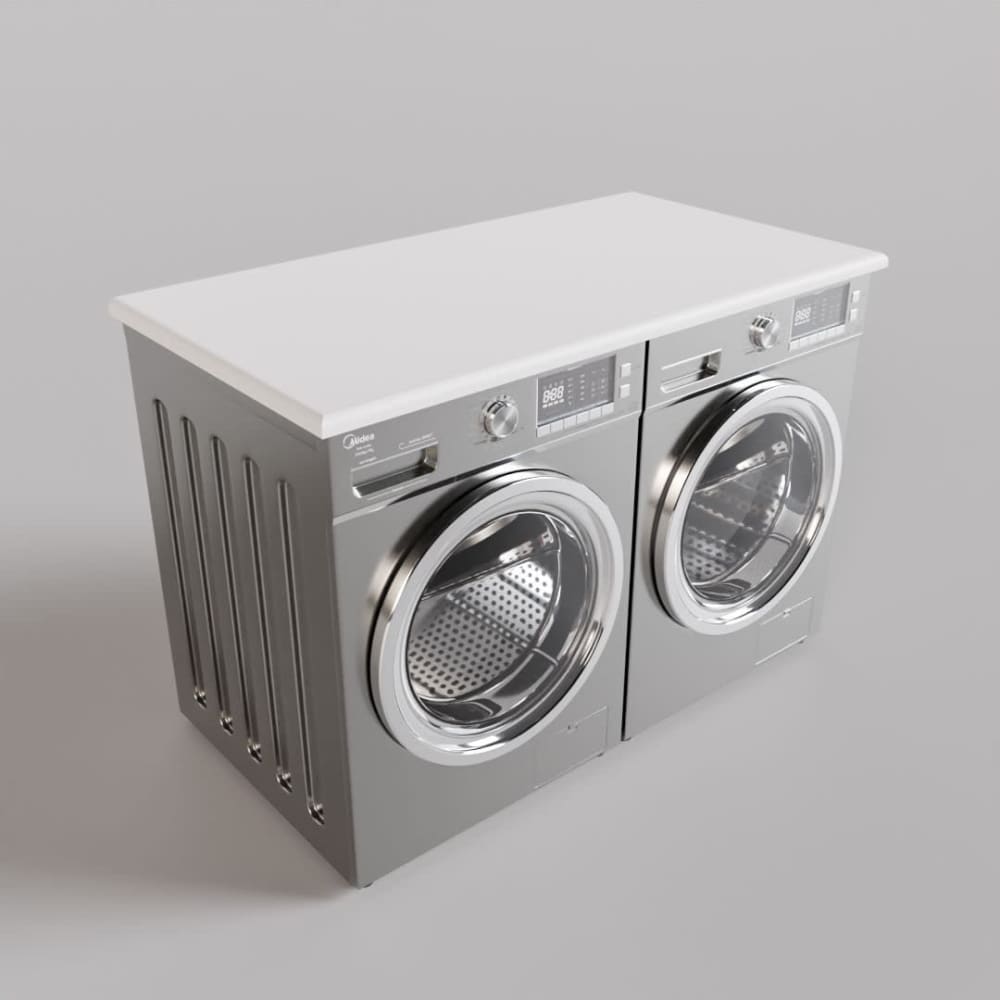 Washer and Dryer Countertop, Live Edge Countertop, Farmhouse by