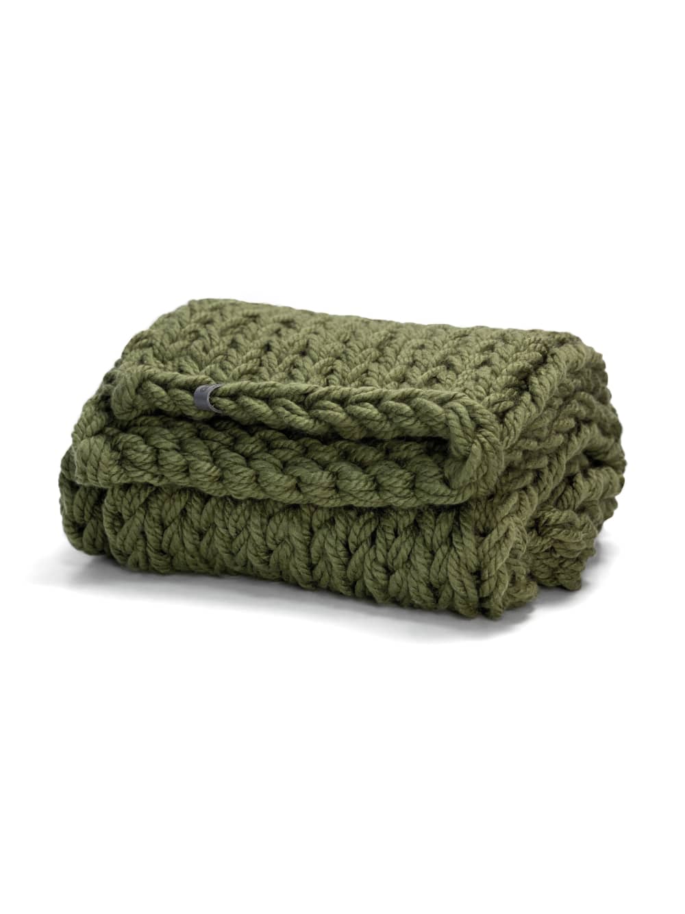 Emerald green discount chunky knit blanket