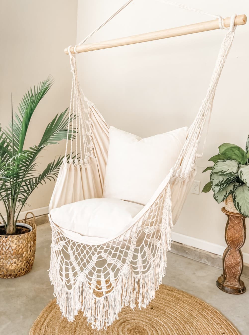 White Crochet Hammock Swing Chair | NINA by Limbo Imports Hammocks ...