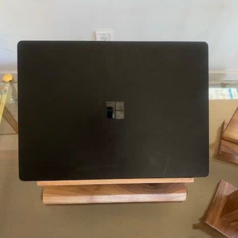 Walnut Wood Laptop Stand by Moss Art Installations | Wescover ...
