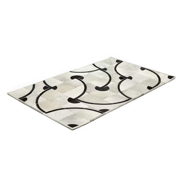 Natural Cowhide Entry Rug / Carpet – Wood Rattan S by Finara | Wescover ...