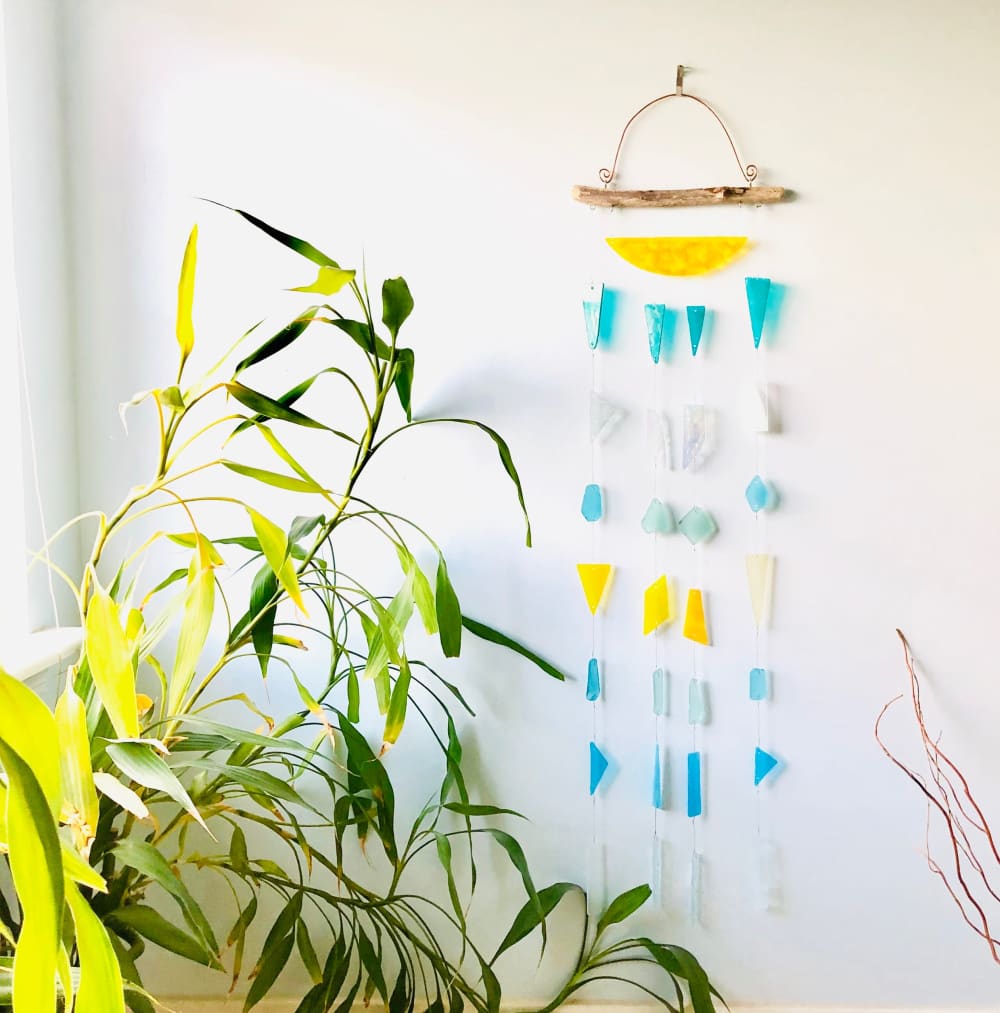 Sea Glass Wind Chime By Samara Designs Studio Wescover Wall Hangings   Ewzr3ej9fihafzciu3t1