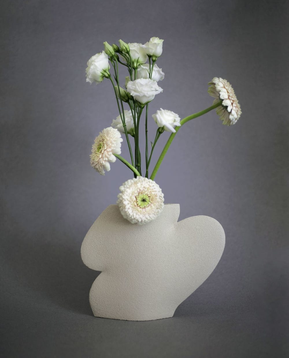 Ceramic Vase 'Ellipse N°2 White' by INI CERAMIQUE Wescover Planters