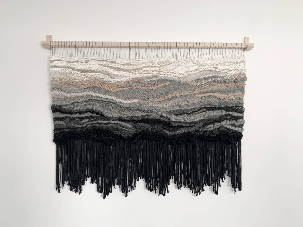 Ombre Woven Wall Hanging "Progression" by Rebecca Whitaker Art