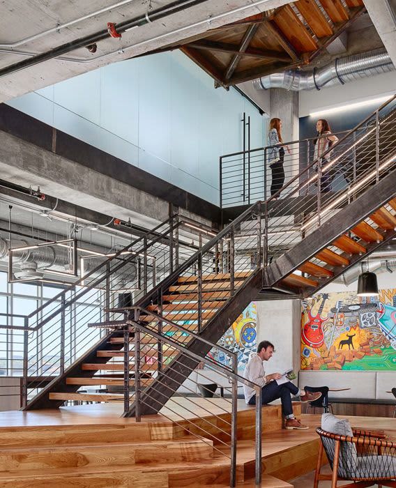 cirrus logic headquarters by Paul Santoleri at Cirrus Logic, Austin Wescover Murals