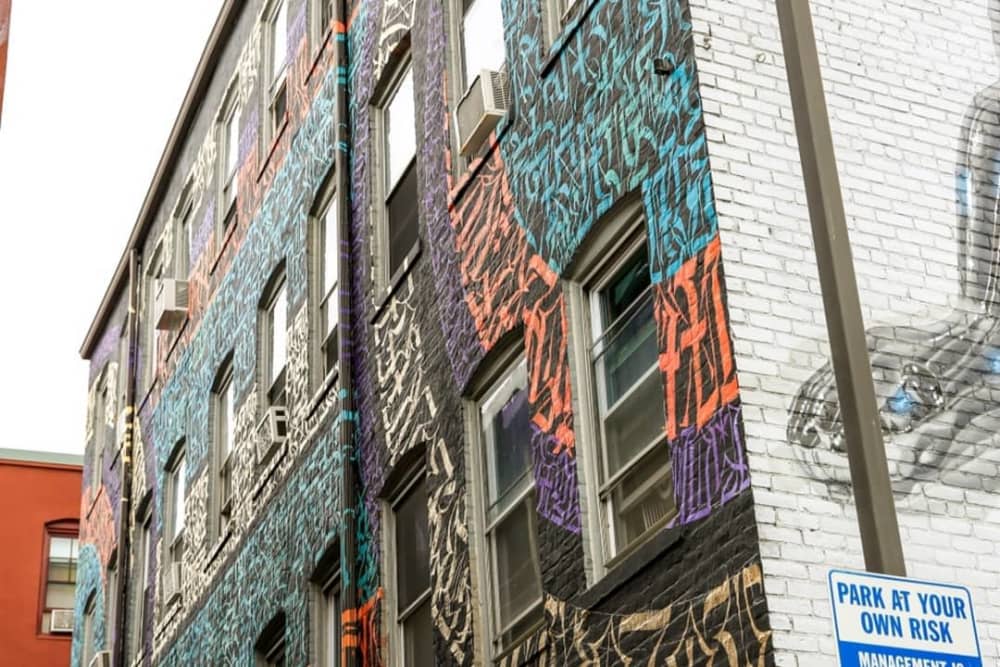 Rings Mural by ESOTERiC Calligraffiti at Punto Urban Art Museum, Salem Wescover Street Murals