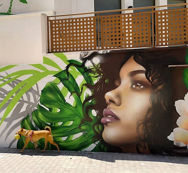 Mural commission Ibiza by Bradley Rmer at Playa den Bossa, Eivissa ...