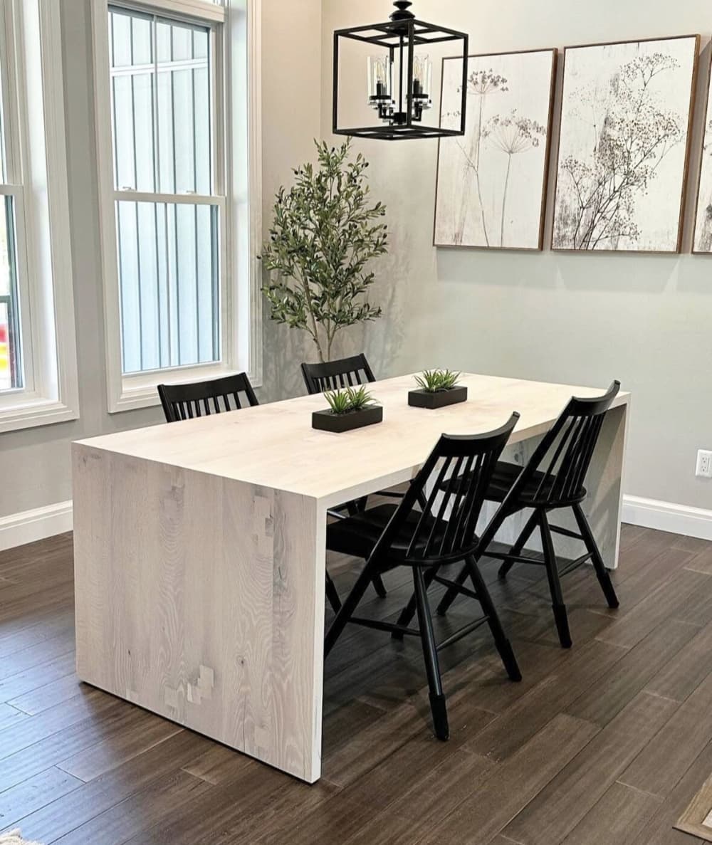 The Diana | Modern Oak Dining Table by TRH Furniture | Wescover Tables