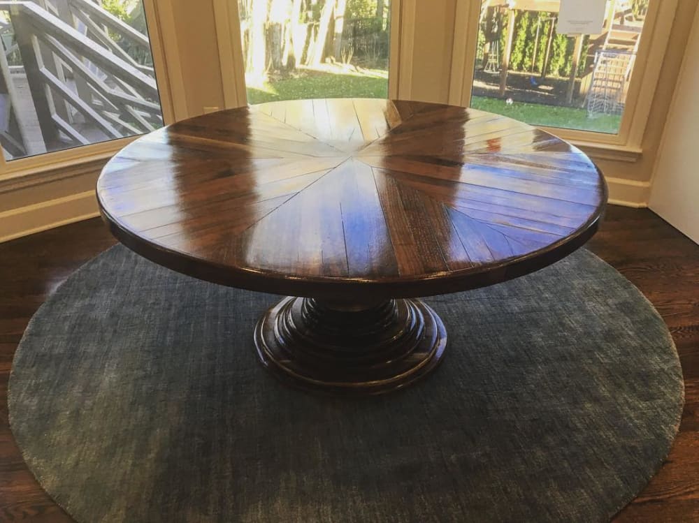 Round Dining Table by Ney Custom Tables : Design and Fabrication ...