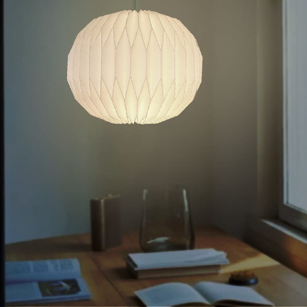 Sphere pendant - origami lamp, paper lamp, modern pendant by Studio ...