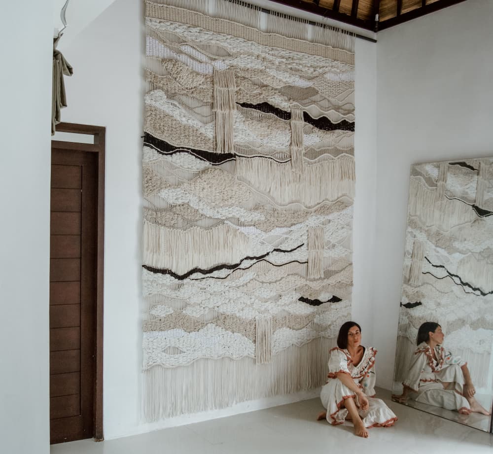 Extreme Macrame FIber Art Commission by Ranran Design by Belen Senra |  Wescover Wall Hangings