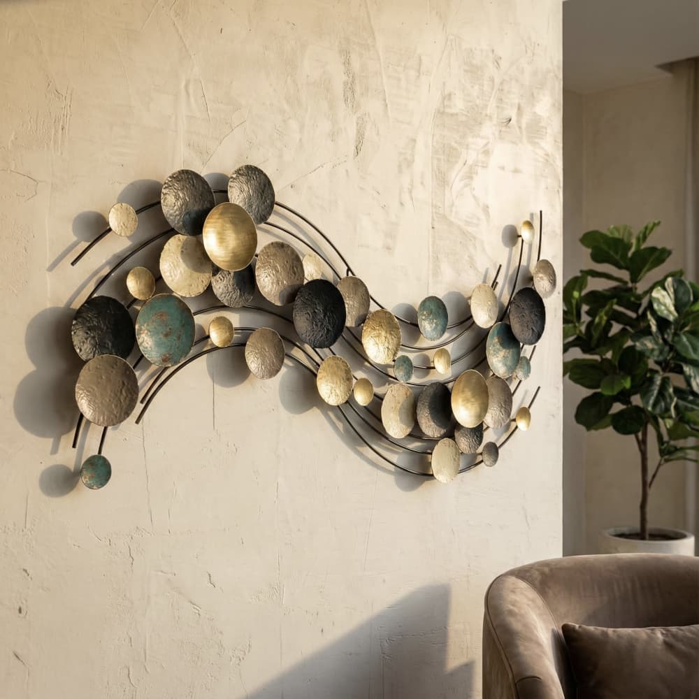 Large Abstract Metal Wall Sculpture: Modern Home Decor by Sarmal Design ...