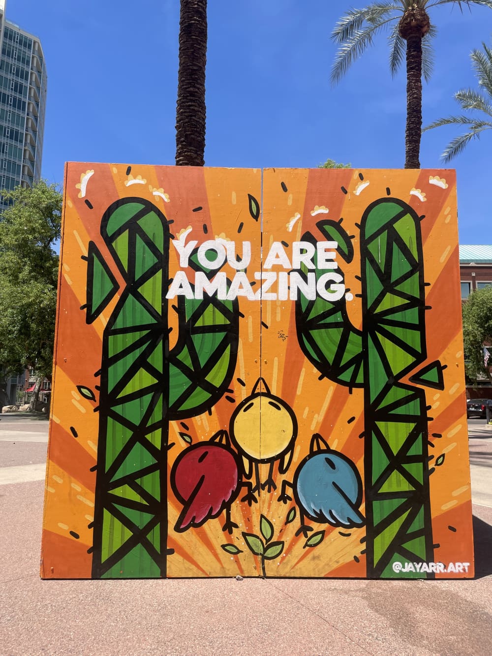 8x8 mural wall - Downtown Tempe by Jayarr Steiner | Wescover Street Murals