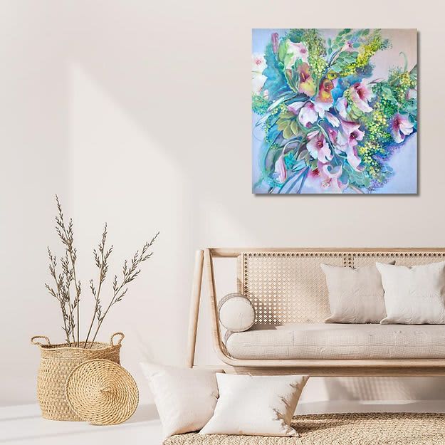 Orgie de Fleurs (lily bouquet) by Christiane Papé | Wescover Paintings