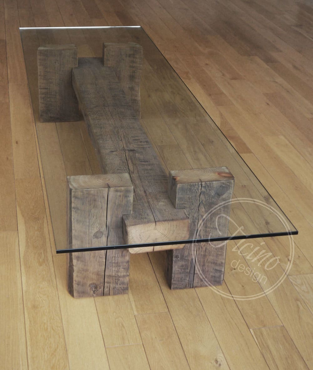 Reclaimed Wood Coffee Table. Modern Rustic Coffee Table. by Ticino ...
