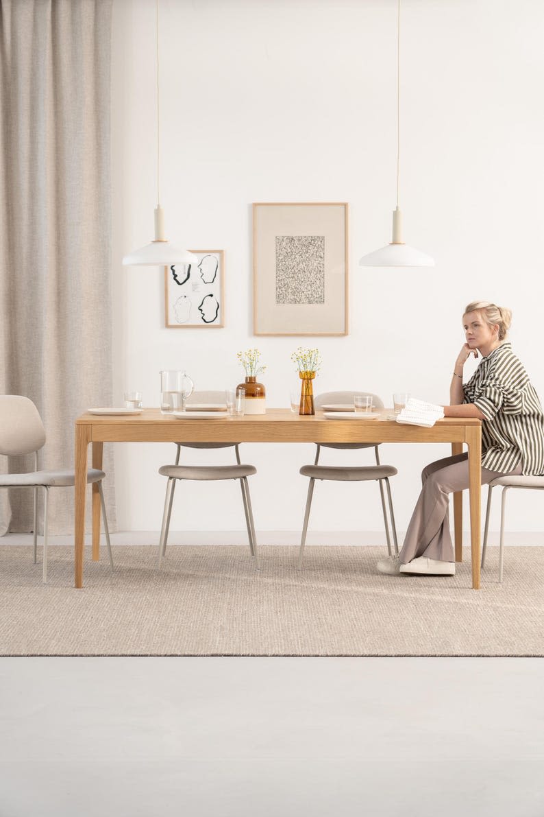 HYGG – Scandinavian extendable dining table in solid oak by Mo Woodwork ...