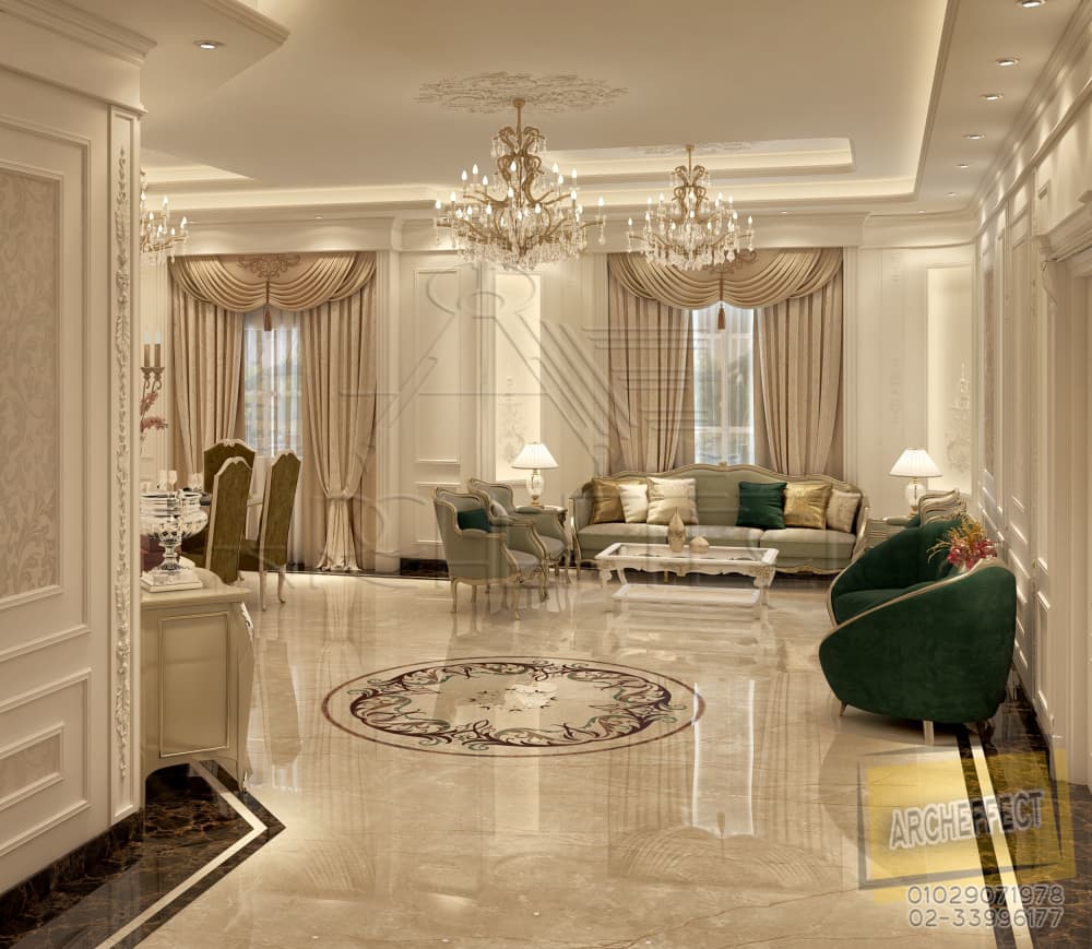New Cairo Villa Interior Design by Archeffect Interiors and Finishing ...