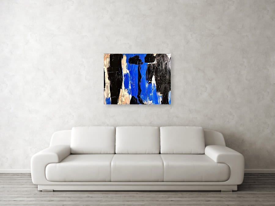 Abstract in Blue #2 by Dutch Montana Art | Wescover Paintings