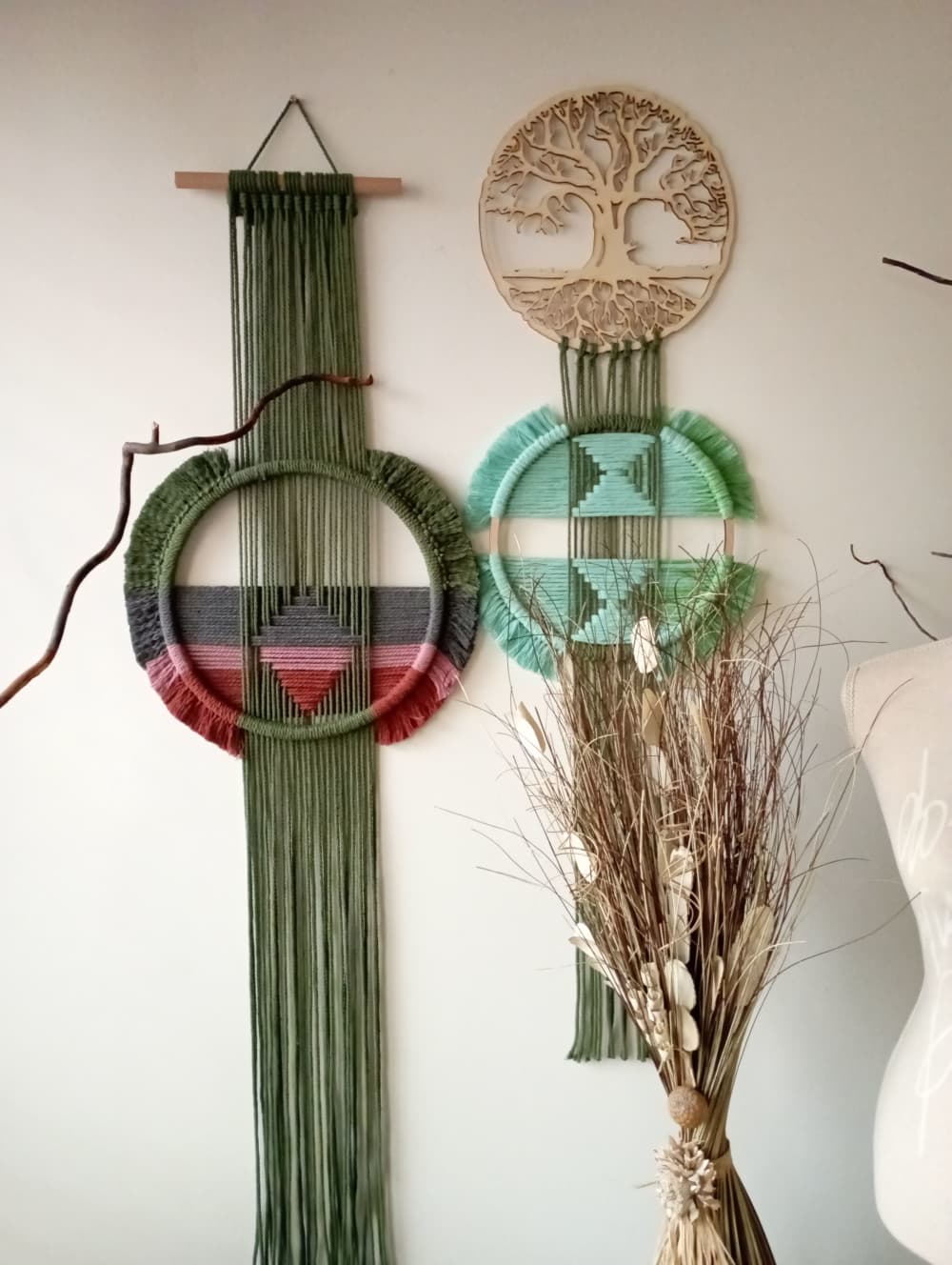 Macrame Wall Décor ,Macrame Wall Art, Fiber Art, Boho Wall by Magdyss ...