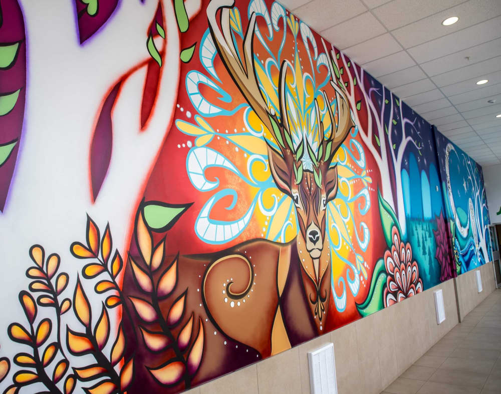 Nature Connection Mural by Urbanheart at Shoppers Mall, Brandon