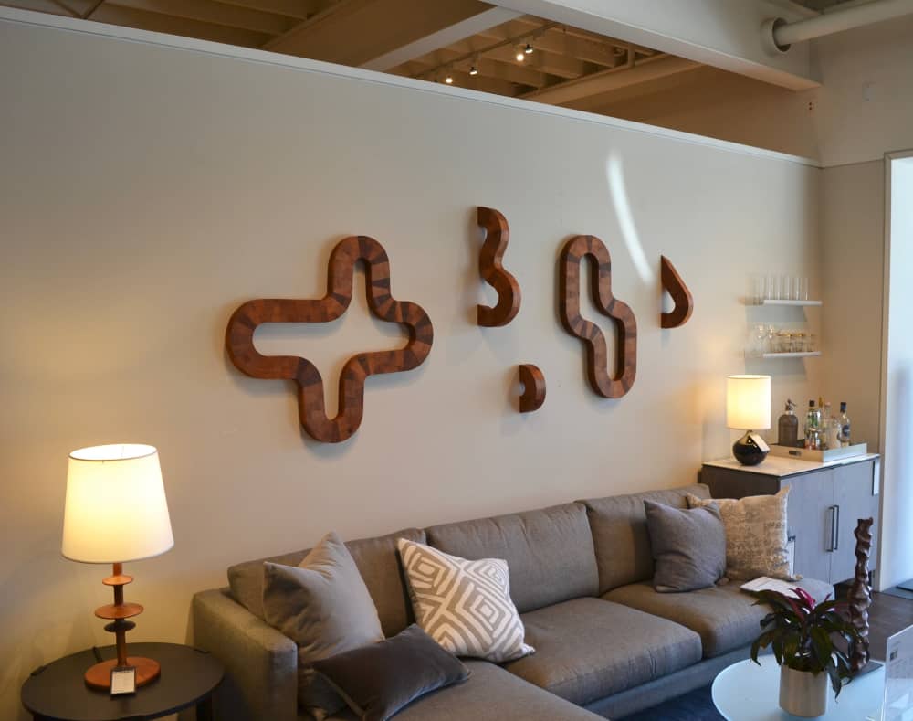 Groovy Wall Art Installation by Lutz Hornischer Sculptures & Wood