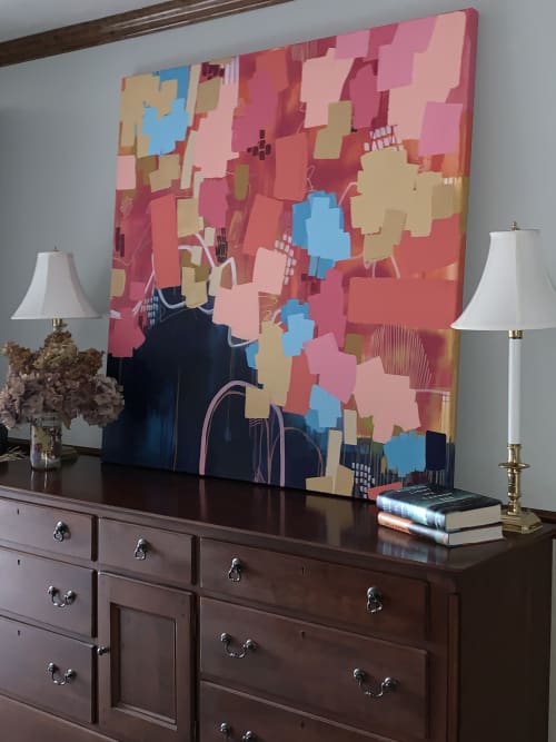 Abstract Painting | Oil And Acrylic Painting in Paintings by Sara Schroeder Art. Item composed of synthetic