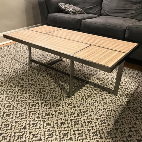Los Alamos Coffee Table | Tables by Fallout Custom Furniture. Item composed of wood & steel