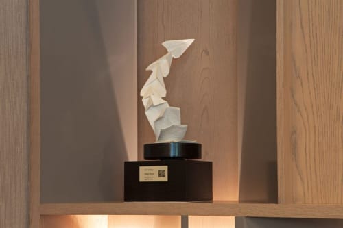 Folding Planes | Sculptures by KevinBoxStudio | H Hotel Los Angeles, Curio Collection by Hilton in Los Angeles. Item composed of metal and synthetic