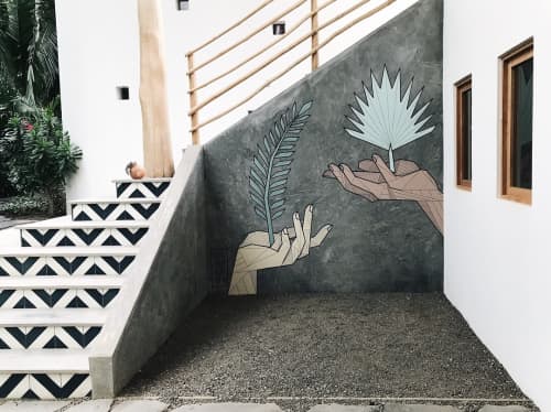 The Nomadic Nosara Mural | Murals by Allison Kunath | The Nomadic in Nosara. Item made of synthetic