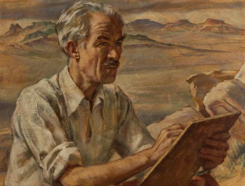 Portrait of Roi Partridge | Paintings by Peter W. Blos | Mills College Art Museum in Oakland