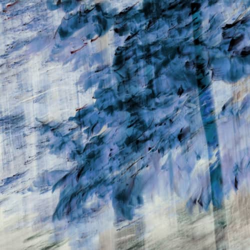 BlueLine_3153 | Mixed Media by Rica Belna | JW Marriott, Kolkata, India in Kolkata. Item composed of synthetic
