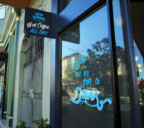 Hand Lettered Sign | Signage by Gentleman Scholar Signs | Cafe St. Jorge in San Francisco