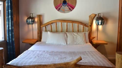Bedroom Wall Lamps | Lighting by Heather Levine | Ojai Rancho Inn in Ojai