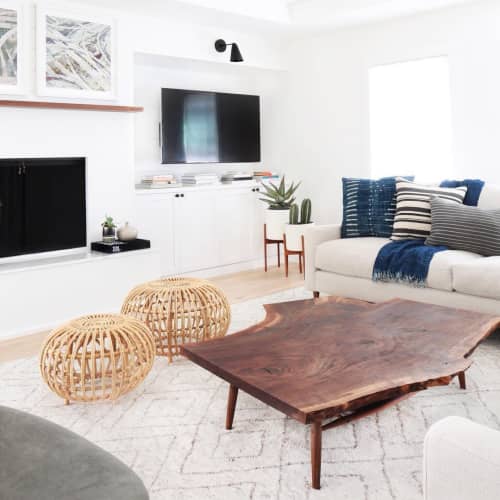 Live Edge Table by Eric Ervin at Private Residence, Los Angeles, CA