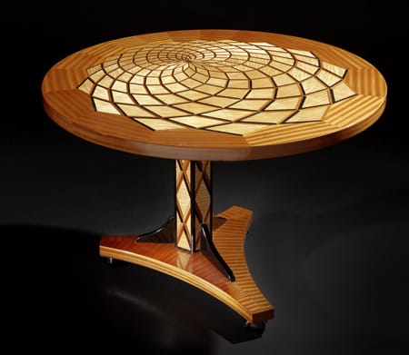 41" Diameter Offset Radial Table | Tables by Thomas Schrunk | 1500 Jackson St in Oshkosh