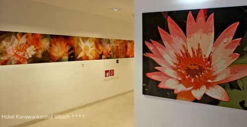 Rica Belna - Modern, Floral Hallways | Prints by Rica Belna | Thermenhotel Karawankenhof in Villach. Item composed of paper