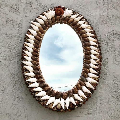 Crisp Empire Mirror | Wall Sculpture in Wall Hangings by Christa Wilm. Item composed of glass