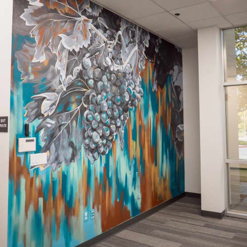 Wente Offices Mural | Murals by Elliot | Wente Vineyards in Livermore. Item composed of synthetic