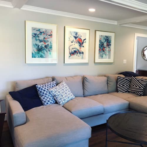 Modern Contemporary Paintings | Oil And Acrylic Painting in Paintings by Cameron Schmitz. Item made of canvas