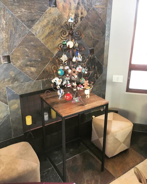 End table | Tables by Dust & Spark. Item composed of wood & steel
