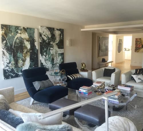 Large Abstract Paintings | Oil And Acrylic Painting in Paintings by Andrew Cotton Art 100% COTTON. Item composed of canvas