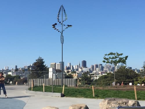 Oval Twister | Public Sculptures by Lyman Whitaker | Mission Dolores Park in San Francisco