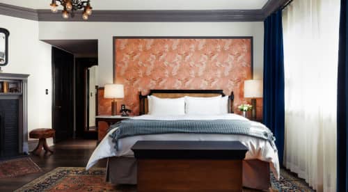 The Tokio Wallpaper By Charles Francis Annesley Voysey At The High Line Hotel New York Wescover Wallpaper