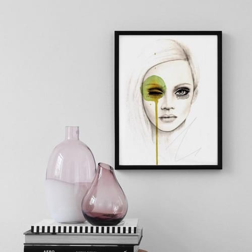Fused | Oil And Acrylic Painting in Paintings by Leigh Viner | Drawdeck in Dubai. Item made of canvas