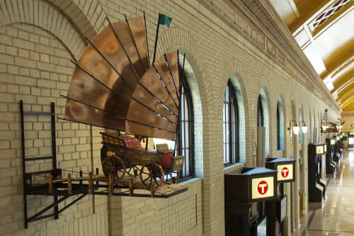 The Occidental Express | Sculptures by Kyle Fokken - Artist LLC | Union Depot, St. Paul in Saint Paul