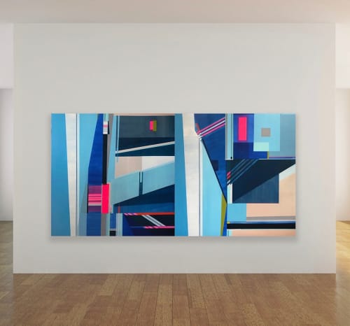 "Pockets Filled with Hope and Be Love" | Oil And Acrylic Painting in Paintings by Shilo Ratner. Item composed of canvas & synthetic compatible with minimalism and mid century modern style