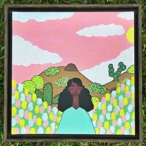 Peace Peeps | Oil And Acrylic Painting in Paintings by Peace Peep Designs. Item composed of synthetic